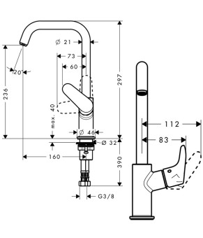 Смеситель Hansgrohe Focus 31519000