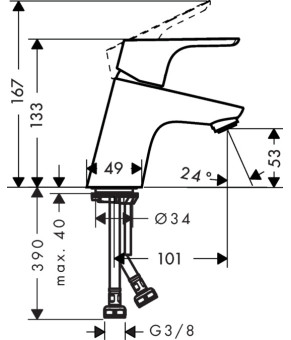 Смеситель Hansgrohe Focus 31733000