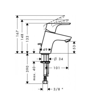 Смеситель Hansgrohe Focus 31738000
