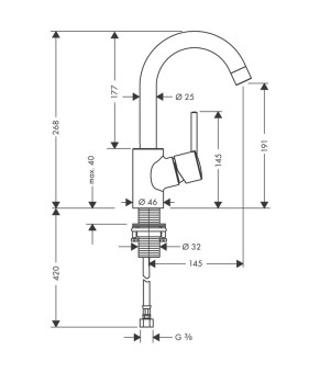 Смеситель Hansgrohe Talis S 32070000