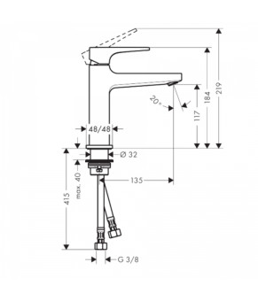 Смеситель Hansgrohe Metropol 32508000