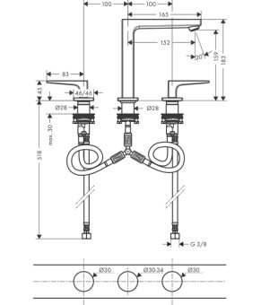 Смеситель Hansgrohe Metropol 32515000