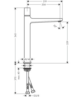 Смеситель Hansgrohe Metropol 32572000