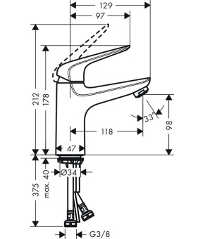 Смеситель Hansgrohe Novus 71031000