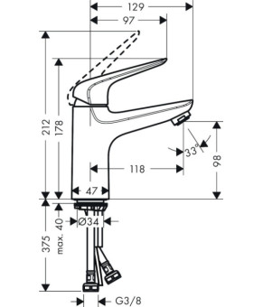 Смеситель Hansgrohe Novus 71032000