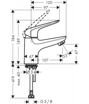 Кран Hansgrohe Novus 71050000