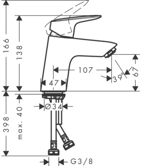 Смеситель Hansgrohe Logis 71071000
