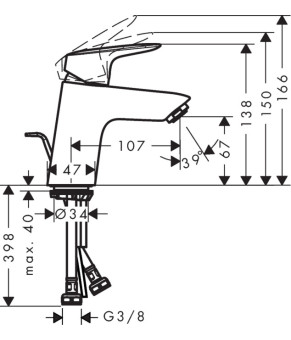 Смеситель Hansgrohe Logis 71075000