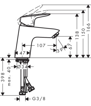 Смеситель Hansgrohe Logis 71076000