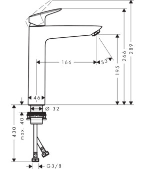 Смеситель Hansgrohe Logis 71091000