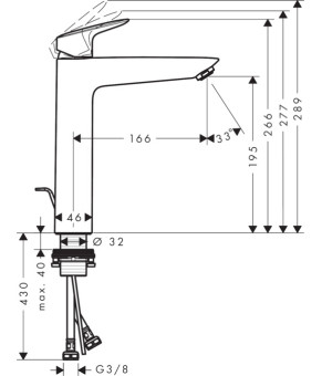 Смеситель Hansgrohe Logis 71095000
