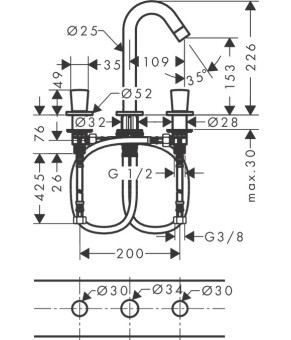 Смеситель Hansgrohe Logis 71133000