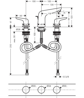 Смеситель Hansgrohe Novus 71140000