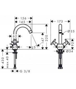 Смеситель Hansgrohe Logis Classic 71270000