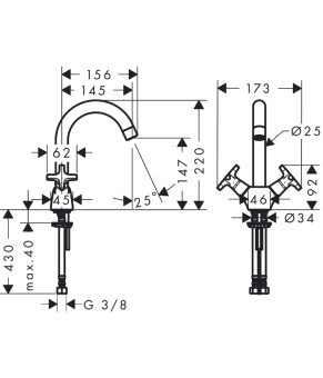 Смеситель Hansgrohe Logis Classic 71271000