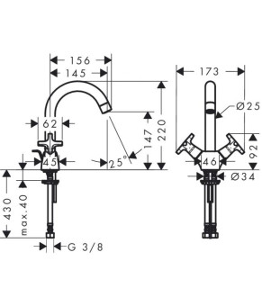 Смеситель Hansgrohe Logis Classic 71272000