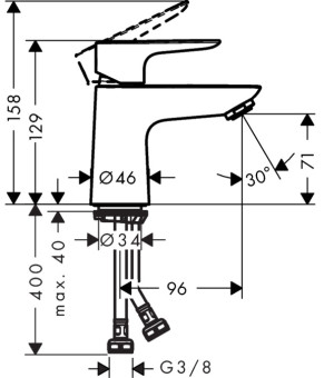 Смеситель Hansgrohe Talis E 71702000