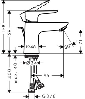 Смеситель Hansgrohe Talis E 71703000