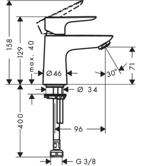 Кран Hansgrohe Talis E 71706000