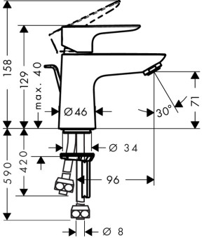 Смеситель Hansgrohe Talis E 71707000