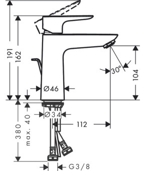 Смеситель Hansgrohe Talis E 71710140