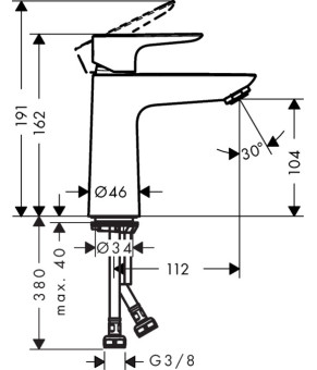 Смеситель Hansgrohe Talis E 71712000