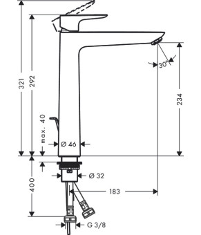 Смеситель Hansgrohe Talis E 71716340