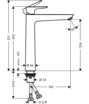 Смеситель Hansgrohe Talis E 71717000