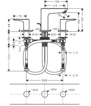 Смеситель Hansgrohe Talis E 71733340