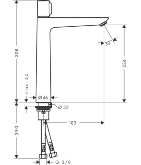 Смеситель Hansgrohe Talis Select E 71753000