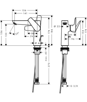 Смеситель Hansgrohe Talis E 71754340