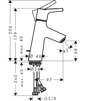 Смеситель Hansgrohe Talis S 72013000