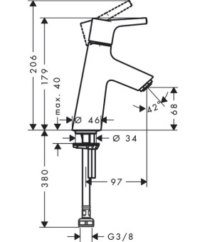 Кран Hansgrohe Talis S 72017000