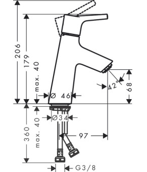 Смеситель Hansgrohe Talis S 72018000