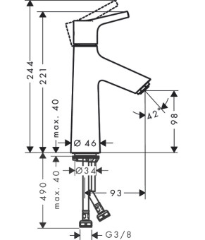 Смеситель Hansgrohe Talis S 72021000