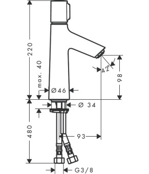 Смеситель Hansgrohe Talis Select S 72043000