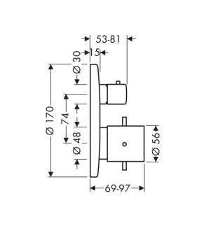 Смеситель Axor Starck 10720000