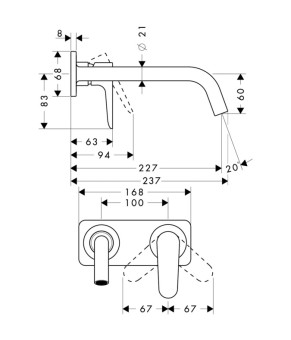 Смеситель Axor Citterio M 34115000