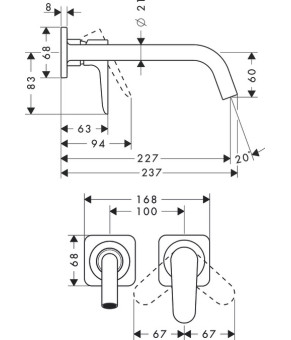 Смеситель Axor Citterio M 34116000