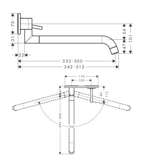 Смеситель Axor Uno 38815800
