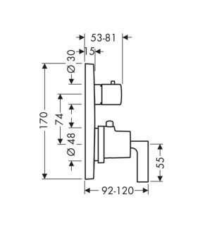 Смеситель Axor Citterio 39720000