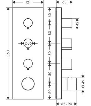 Смеситель Axor Starck 10751000