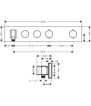 Смеситель Axor ShowerSolutions 18355350