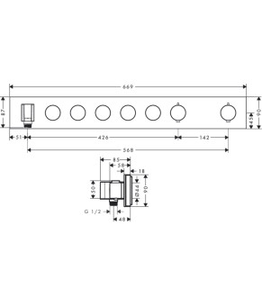 Смеситель Axor ShowerSolutions 18358000