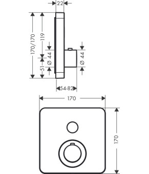 Смеситель Axor ShowerSelect 36705000