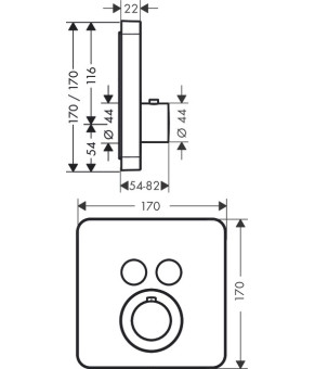 Смеситель Axor ShowerSelect 36707000