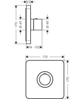 Смеситель Axor ShowerSelect 36711000