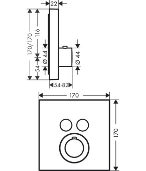 Смеситель Axor ShowerSelect 36715350