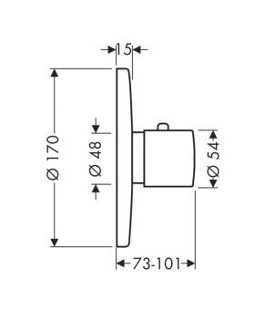 Смеситель Axor Uno 38375000