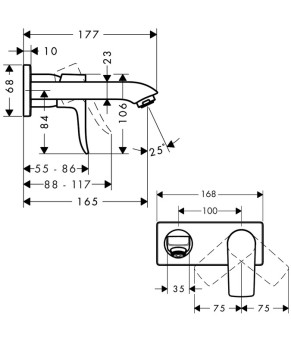 Смеситель Hansgrohe Metris 31085000